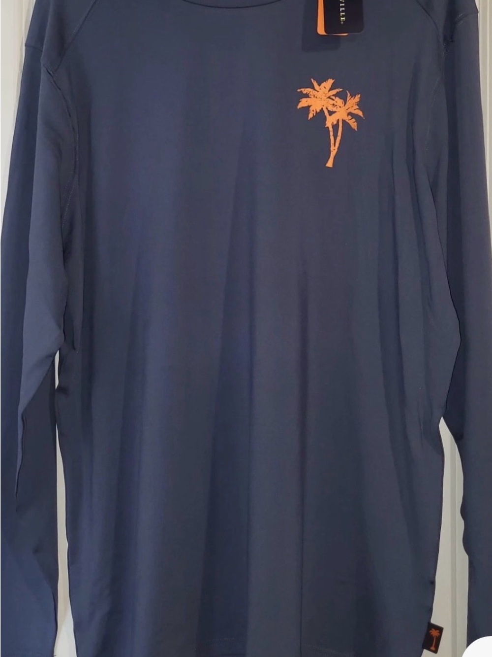 Margaritaville Palm Tree Long-Sleeve Performance UPF 50+ sunshirt